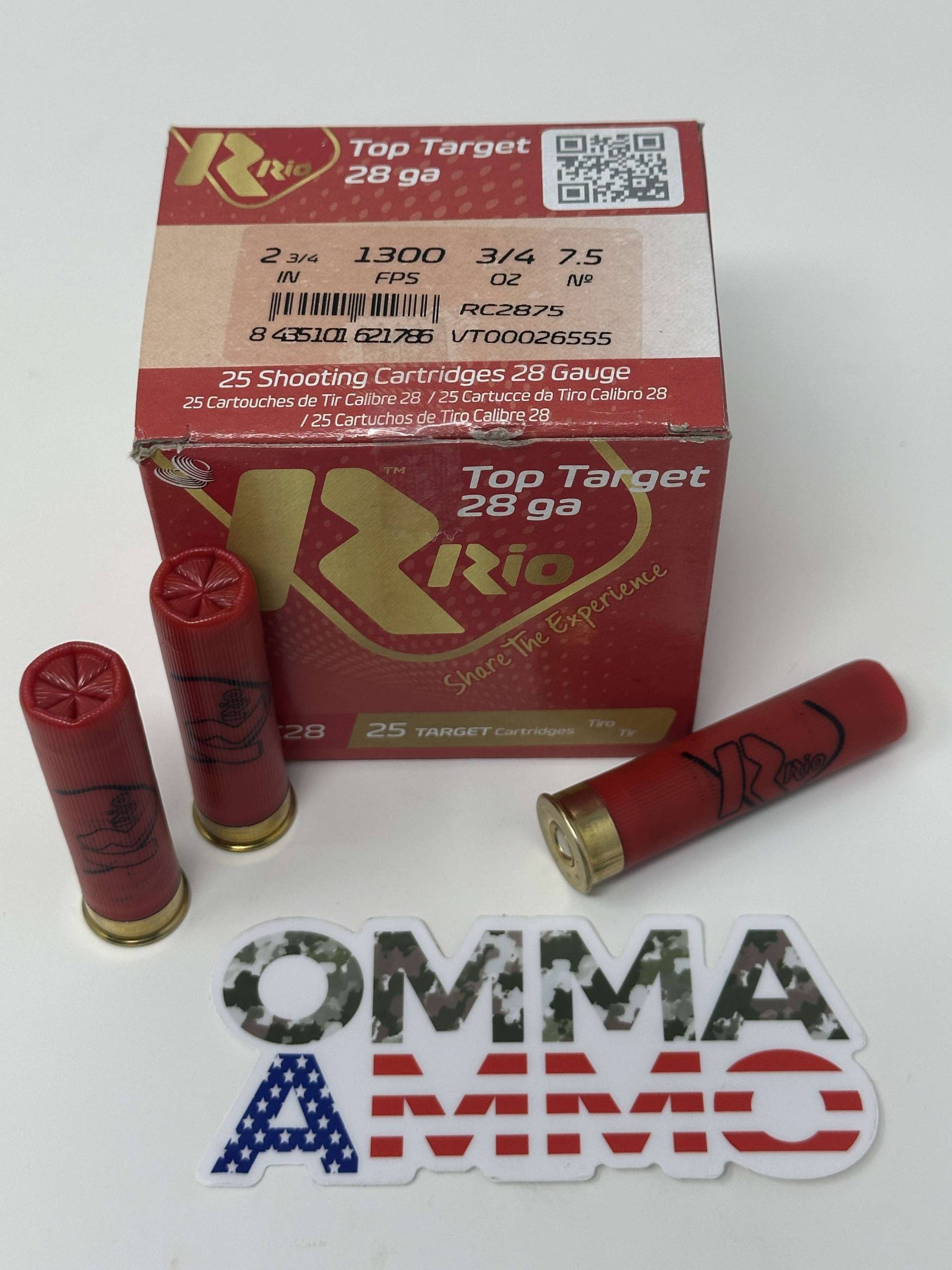 Top Target 28ga, #7.5, 2 3/4" 3/4oz RC2875
